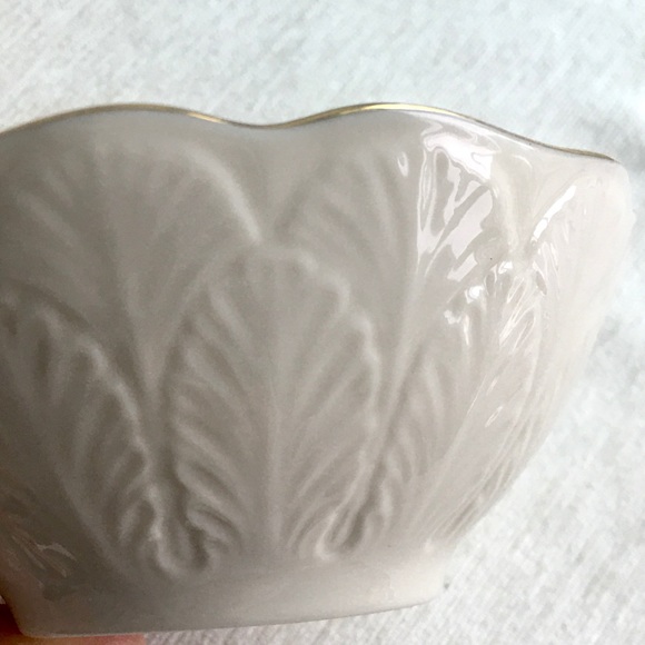 LENOX two (2) small china pcs. ivory w/gold - Picture 3 of 7